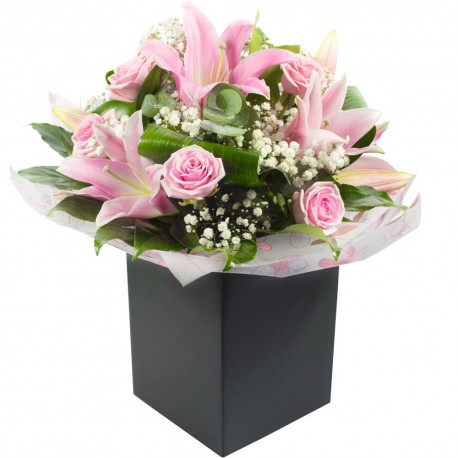 Sylvie Hand Tied Gift Wrapped Box Display