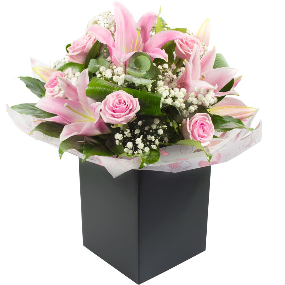 Sylvie Hand Tied Gift Wrapped Box Display