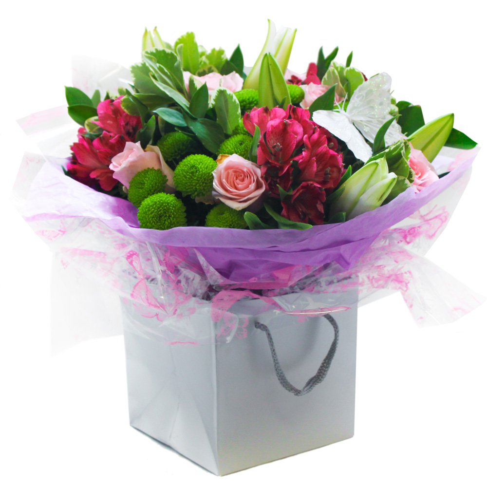 Lilac Enchantment - Hand Tied Aqua Pack Bouquet
